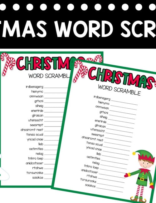 Fun Christmas Word Scramble