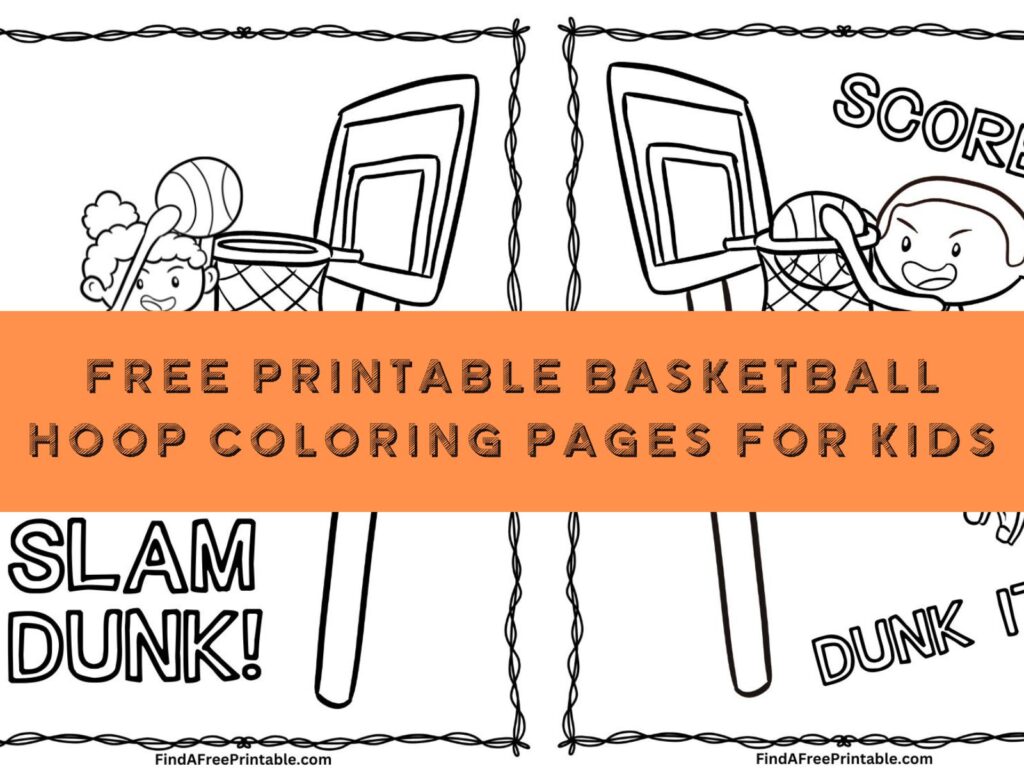 Cool Hoops Color Sheets Printable