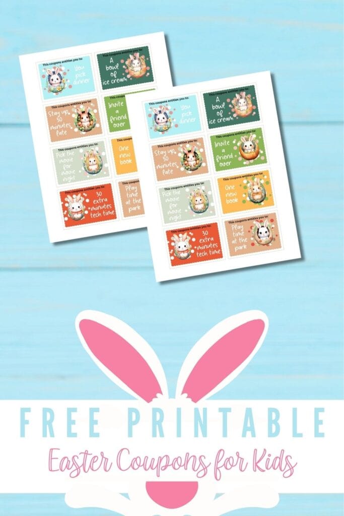 different easter coupon printables for kids