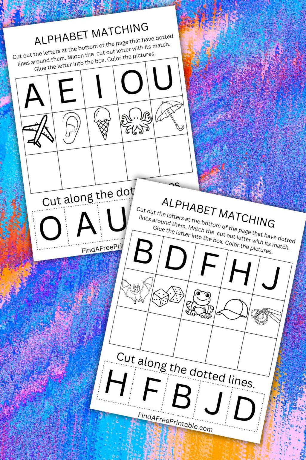 FREE PRINTABLE ALPHABET MATCHING WORKSHEETS - Find a Free Printable