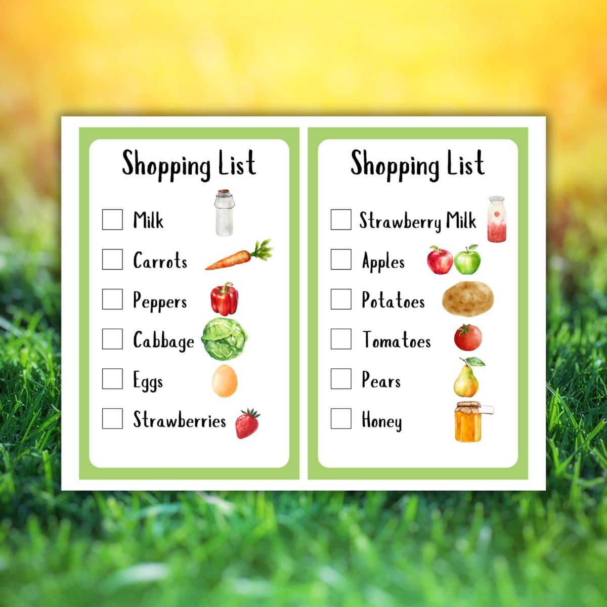FREE PRINTABLE PRETEND PLAY FARMERS MARKET SET - Find a Free Printable