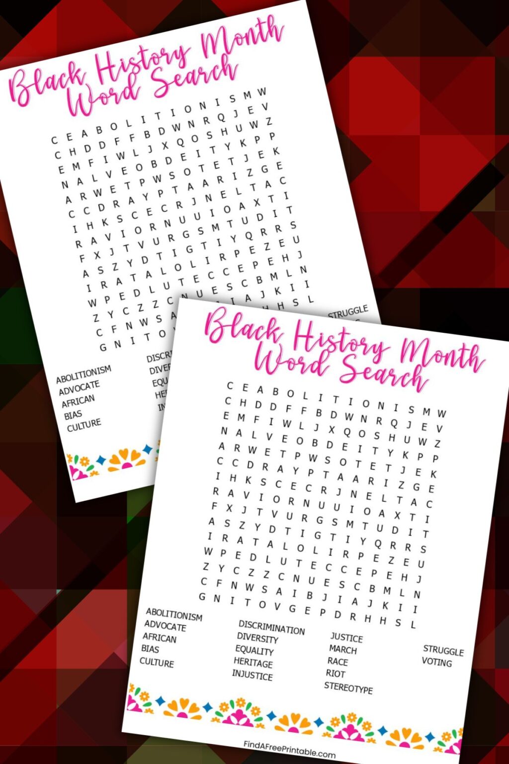 FREE PRINTABLE BLACK HISTORY MONTH WORD SEARCH - Find a Free Printable