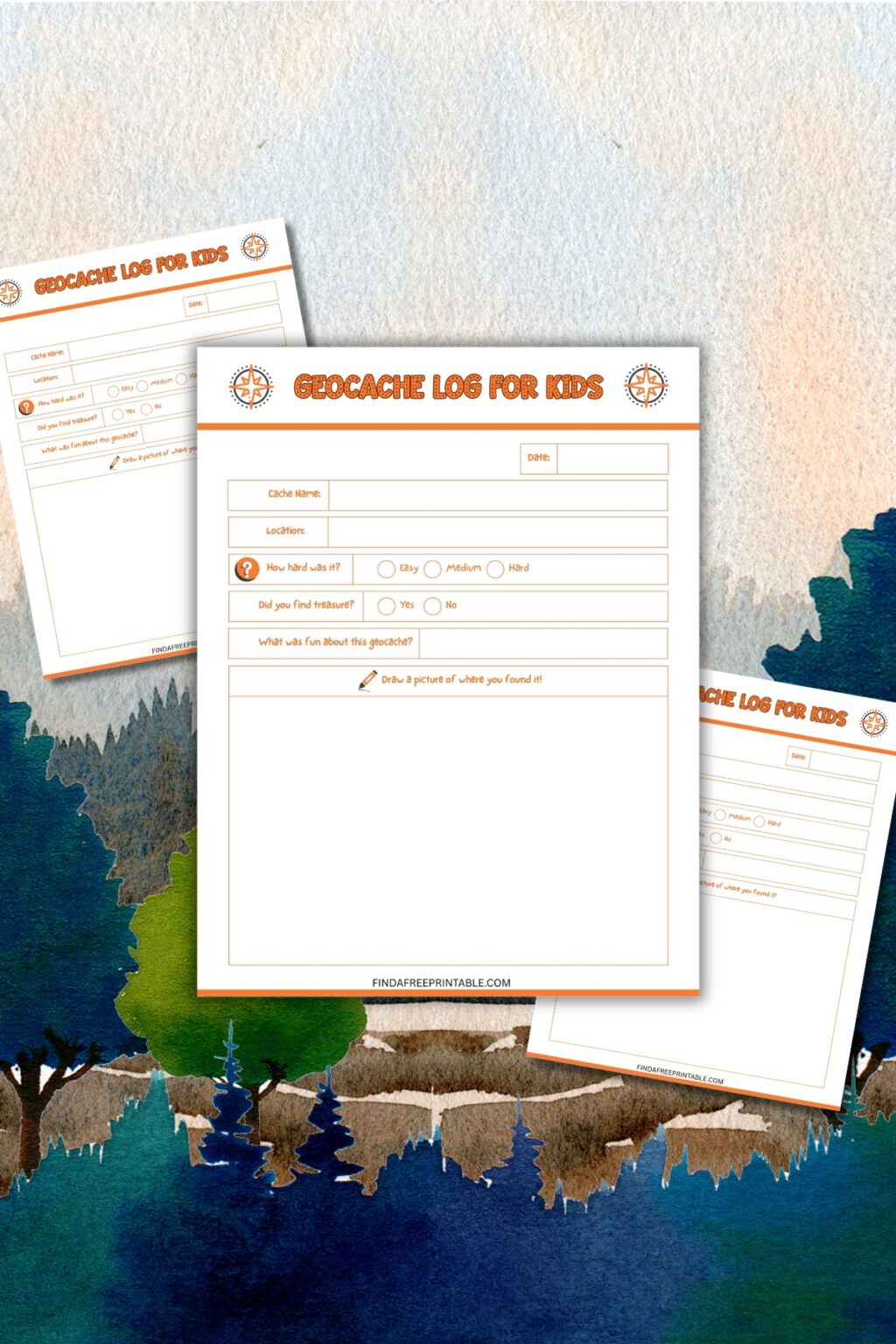 Free Printable Geocache Log for Kids - Find a Free Printable