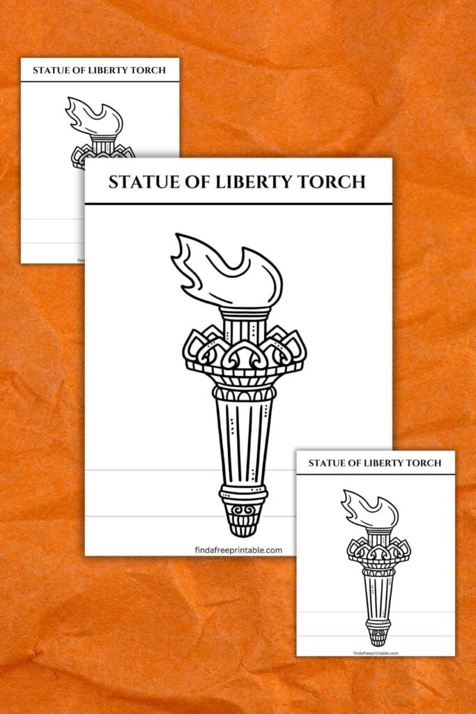 Free Printable Statue of Liberty Coloring Page