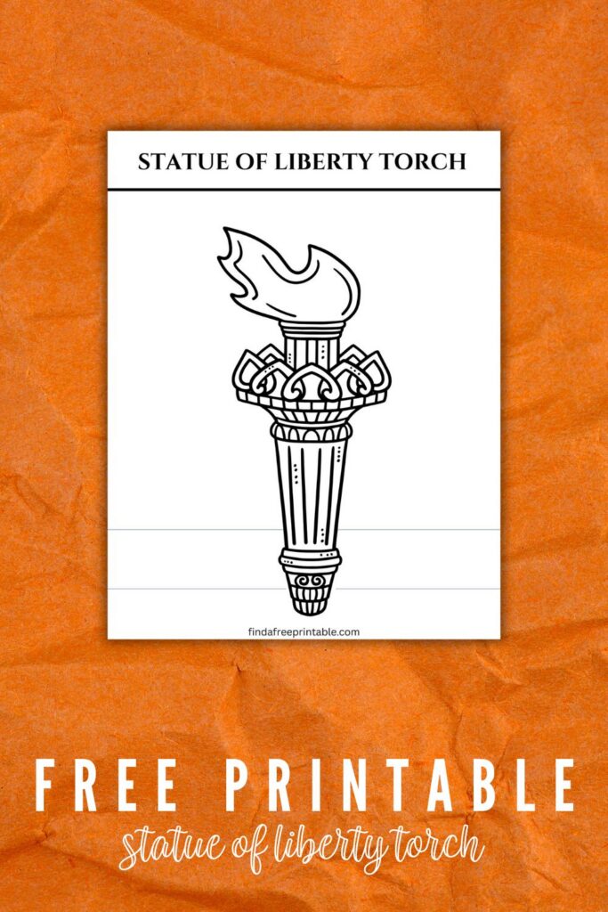 Free Printable Statue of Liberty Pin