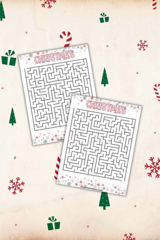 Printable Christmas Worksheet