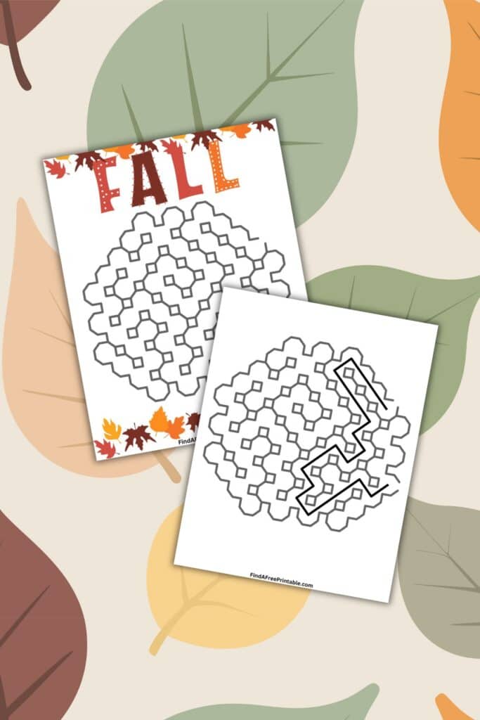 Free Fall Worksheet for Kids