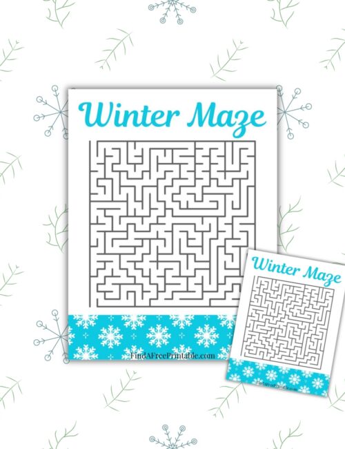 Printable Game for Winter
