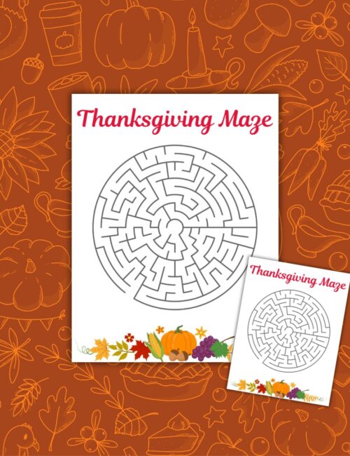 Printable Thanksgiving Game for Kids